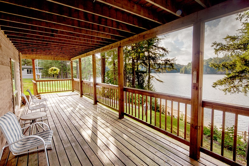 view from otter lake of grand muskokan, vacation house and vacation house rentals